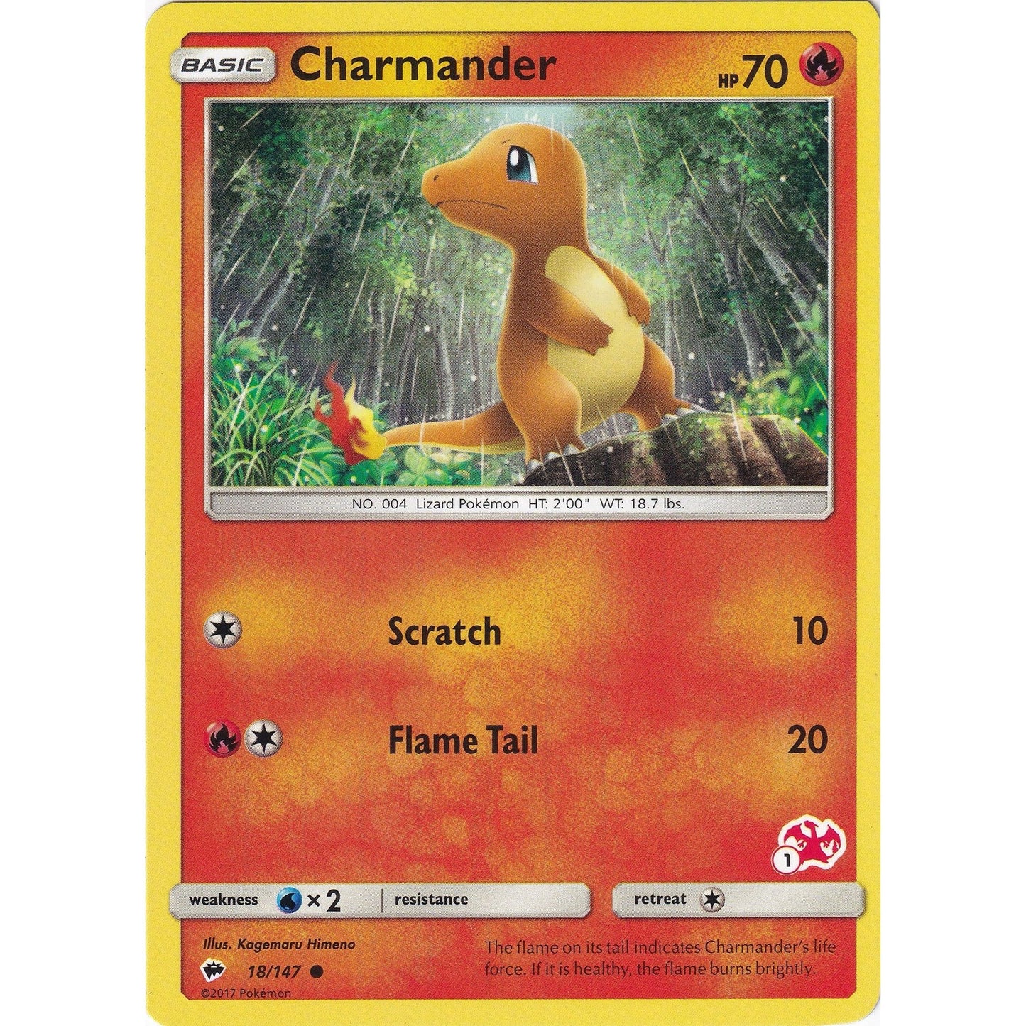 Image for Charmander - 18/147 (#1 Charizard Stamped) (018/147) (BTA) - Pokemon