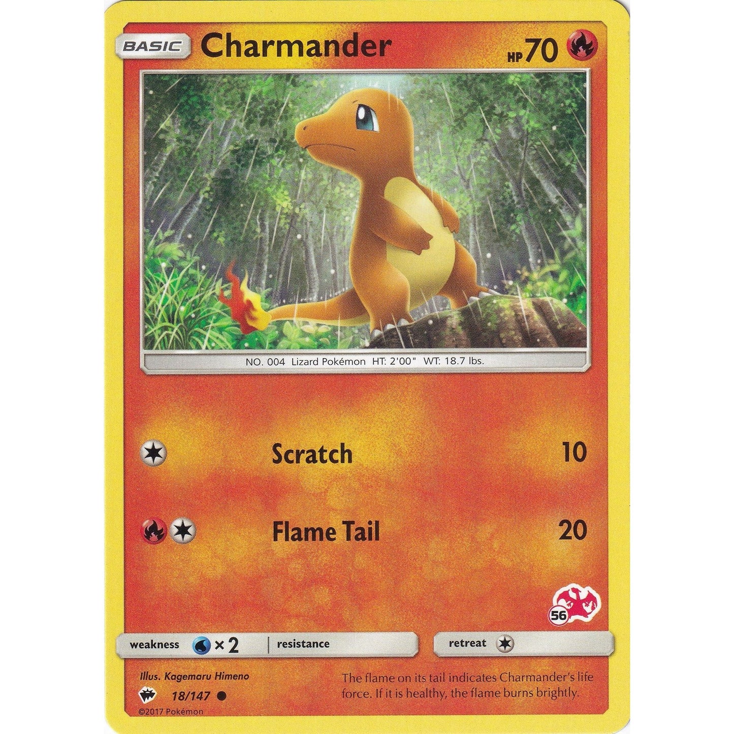 Image for Charmander - 18/147 (#56 Charizard Stamped) (018/147) (BTA) - Pokemon