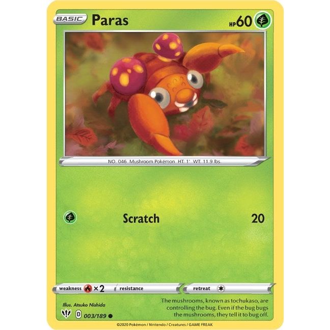 Image for Paras (003/189) (SWSH03) - Pokemon
