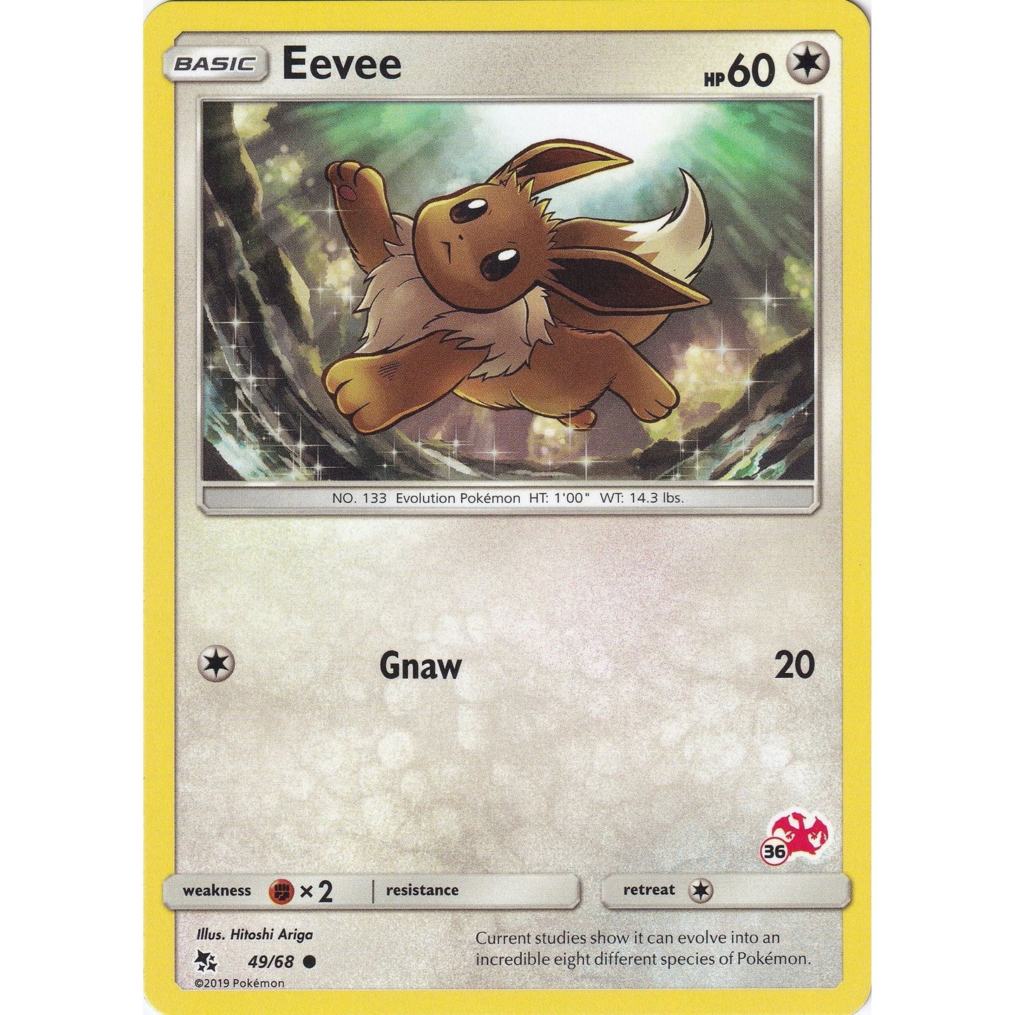 Image for Eevee - 49/68 (#36 Charizard Stamped) (049/068) (BTA) - Pokemon