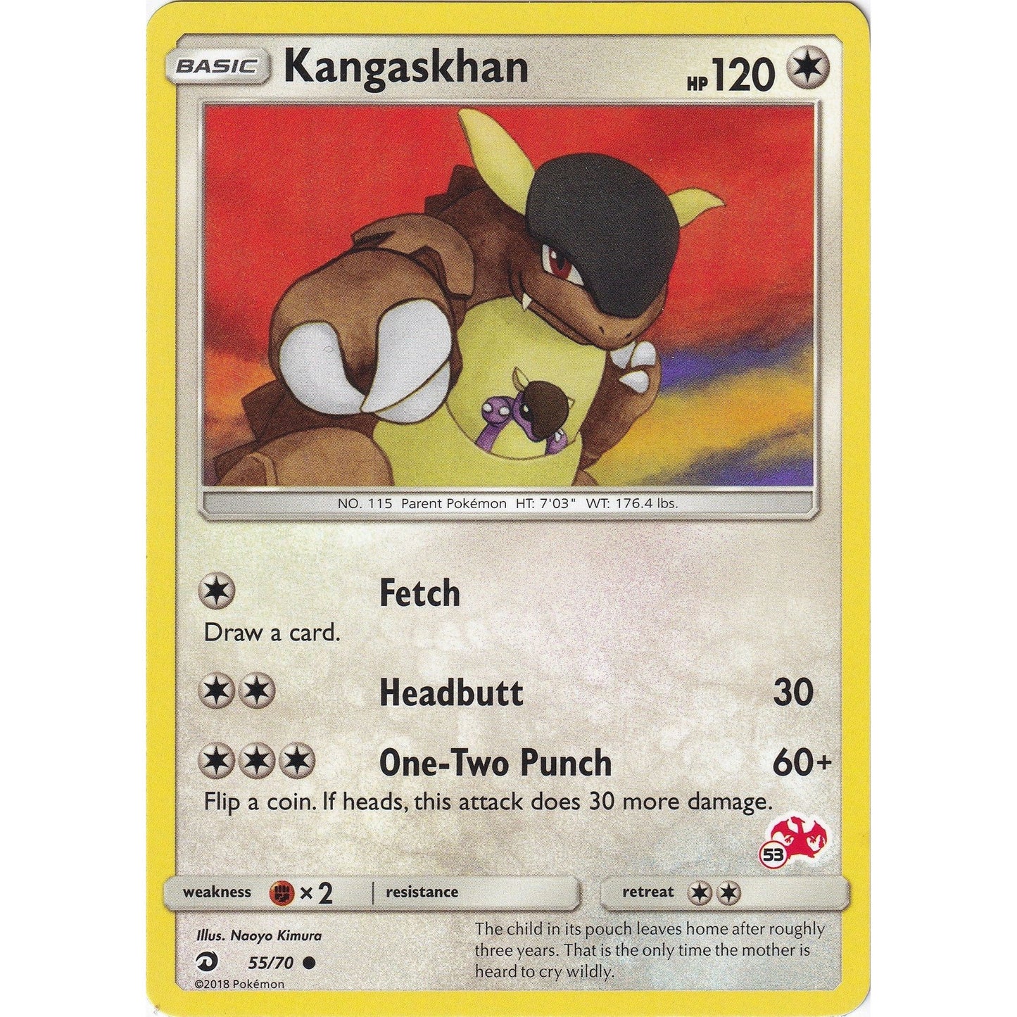 Image for Kangaskhan - 55/70 (#53 Charizard Stamped) (055/070) (BTA) - Pokemon