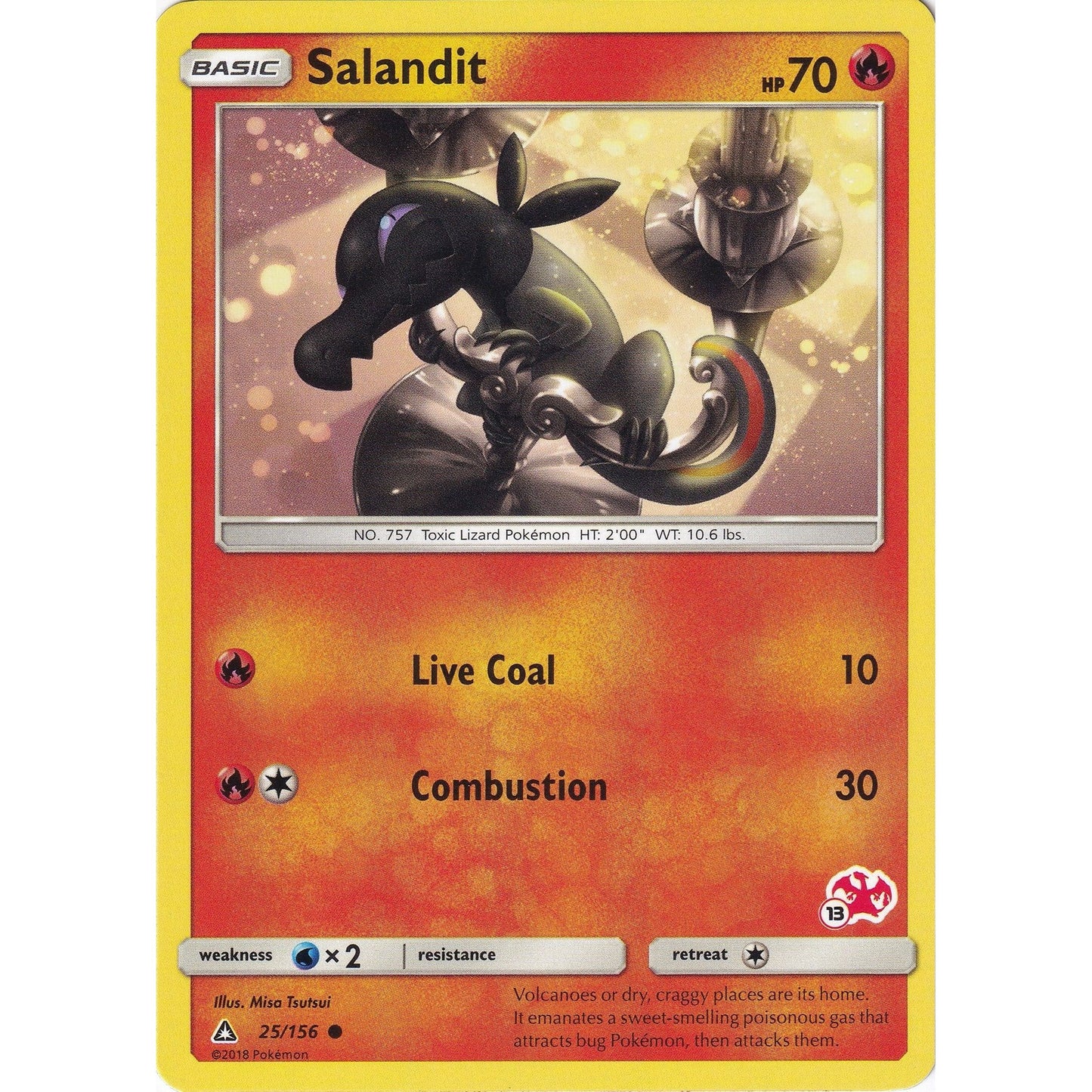 Image for Salandit - 25/156 (#13 Charizard Stamped) (025/156) (BTA) - Pokemon