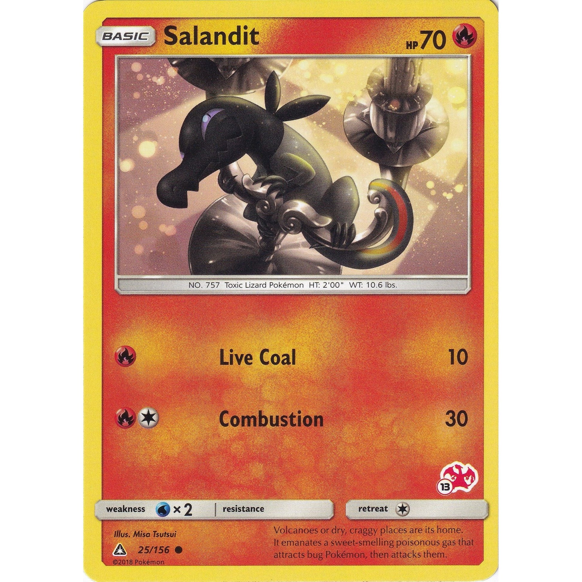 Image for Salandit - 25/156 (#13 Charizard Stamped) (025/156) (BTA) - Pokemon