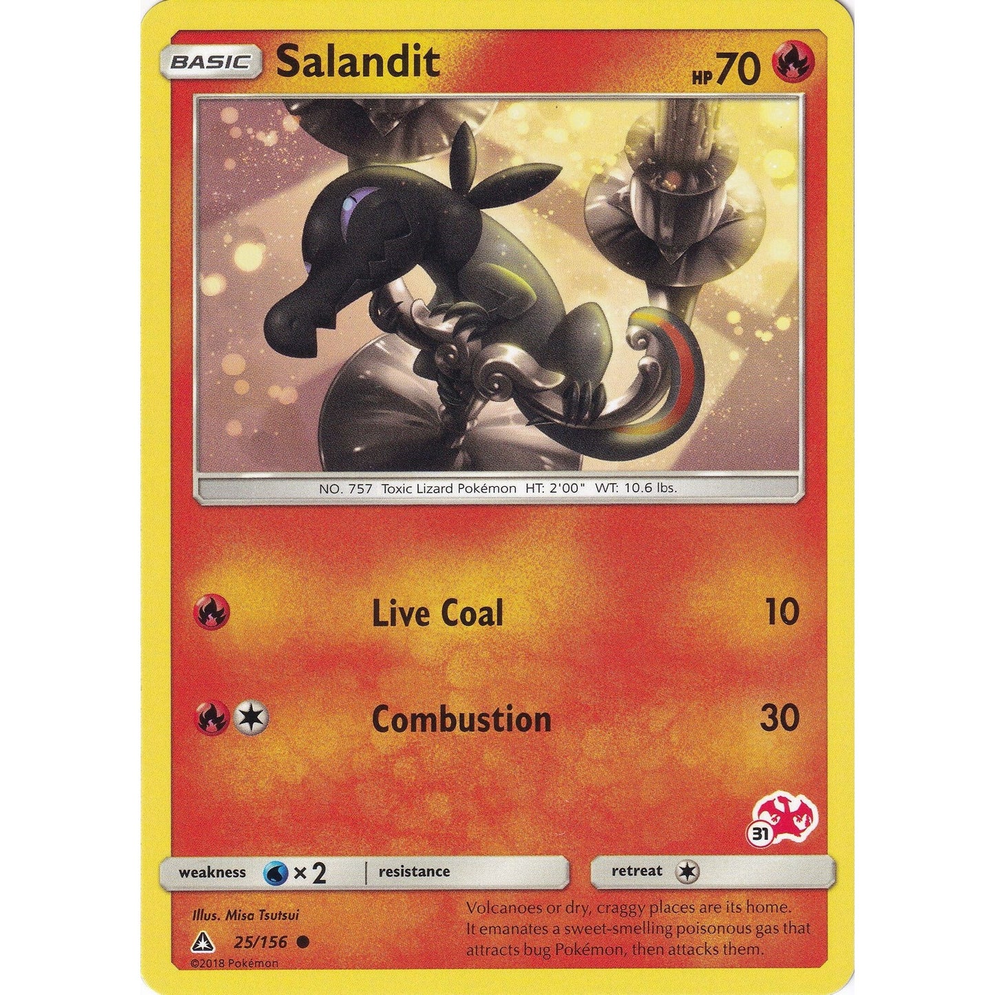 Image for Salandit - 25/156 (#31 Charizard Stamped) (025/156) (BTA) - Pokemon