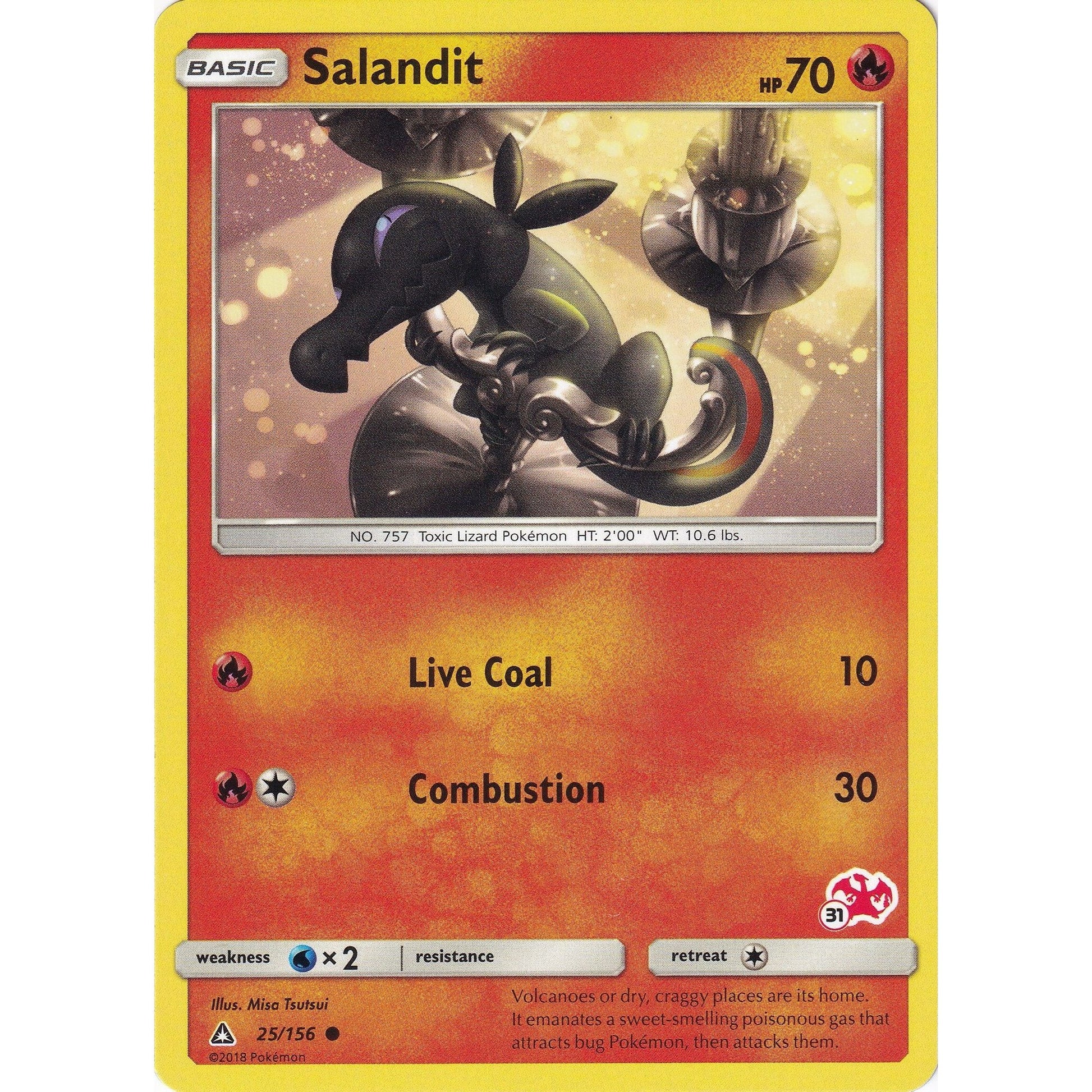 Image for Salandit - 25/156 (#31 Charizard Stamped) (025/156) (BTA) - Pokemon