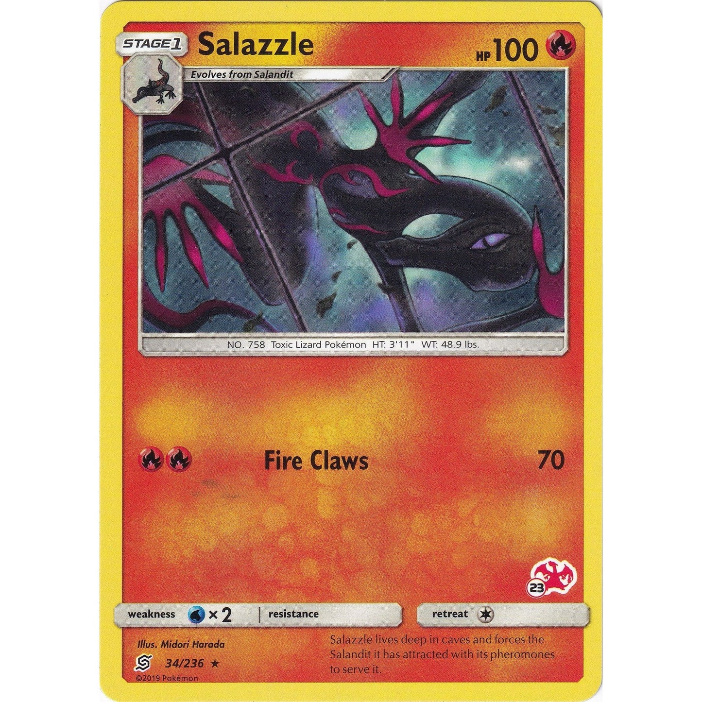 Image for Salazzle - 34/236 (#23 Charizard Stamped) (034/236) (BTA) - Pokemon