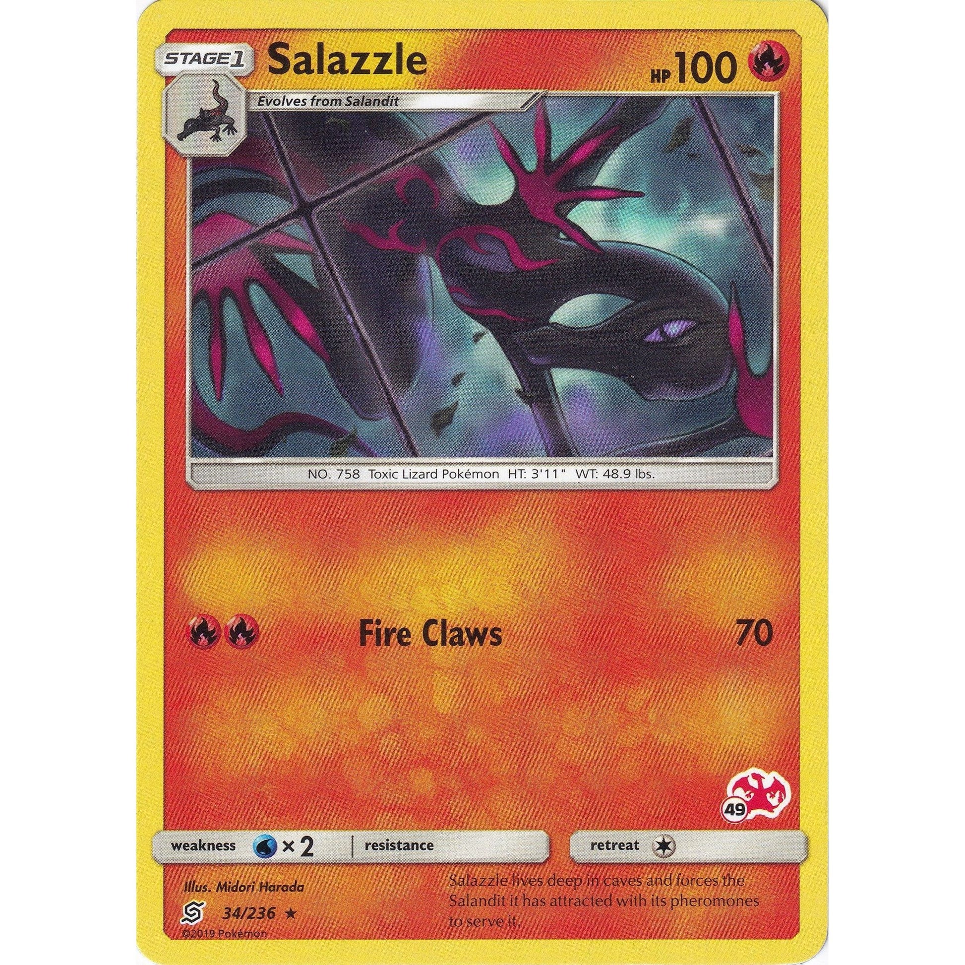 Image for Salazzle - 34/236 (#49 Charizard Stamped) (034/236) (BTA) - Pokemon