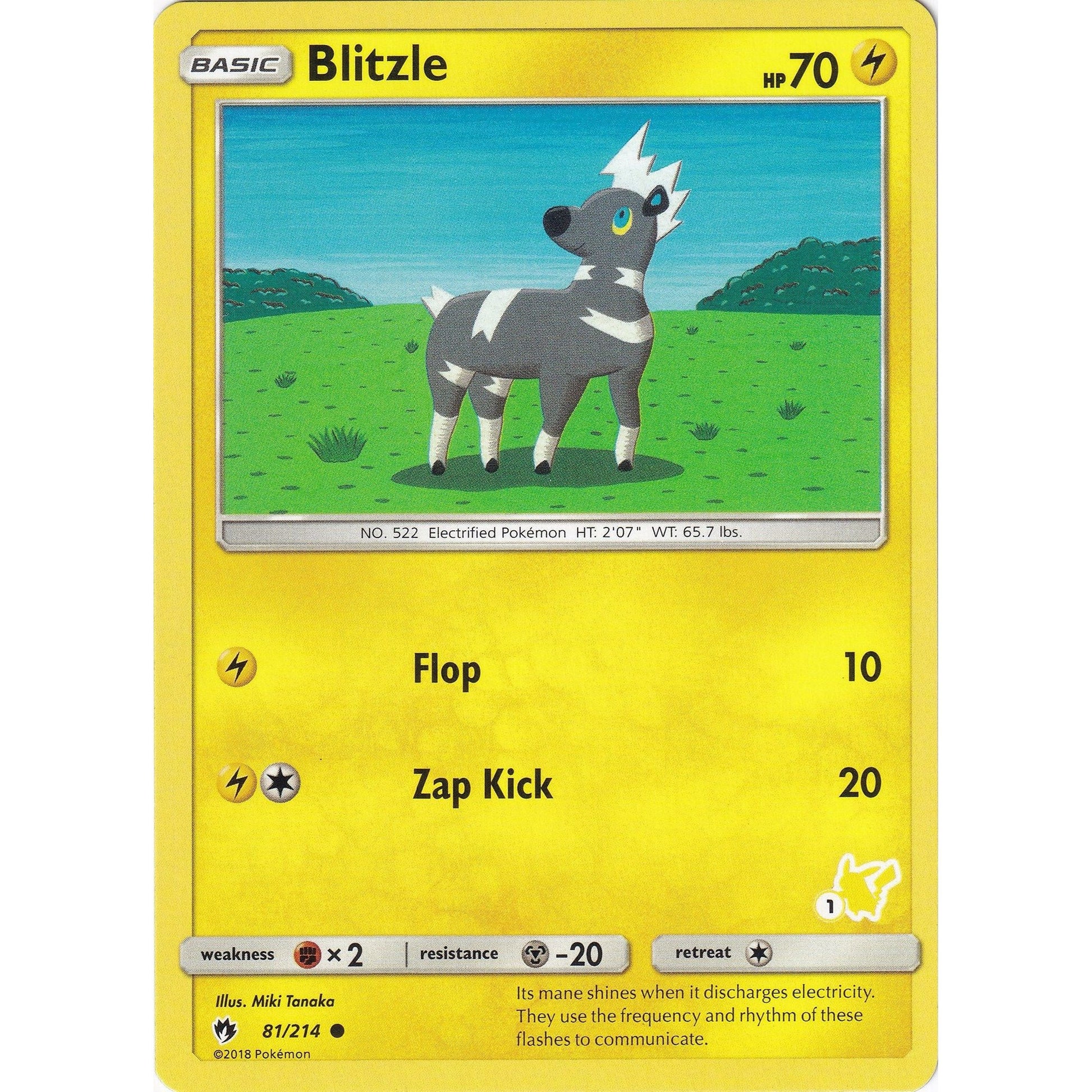 Image for Blitzle - 81/214 (#1 Pikachu Stamped) (081/214) (BTA) - Pokemon