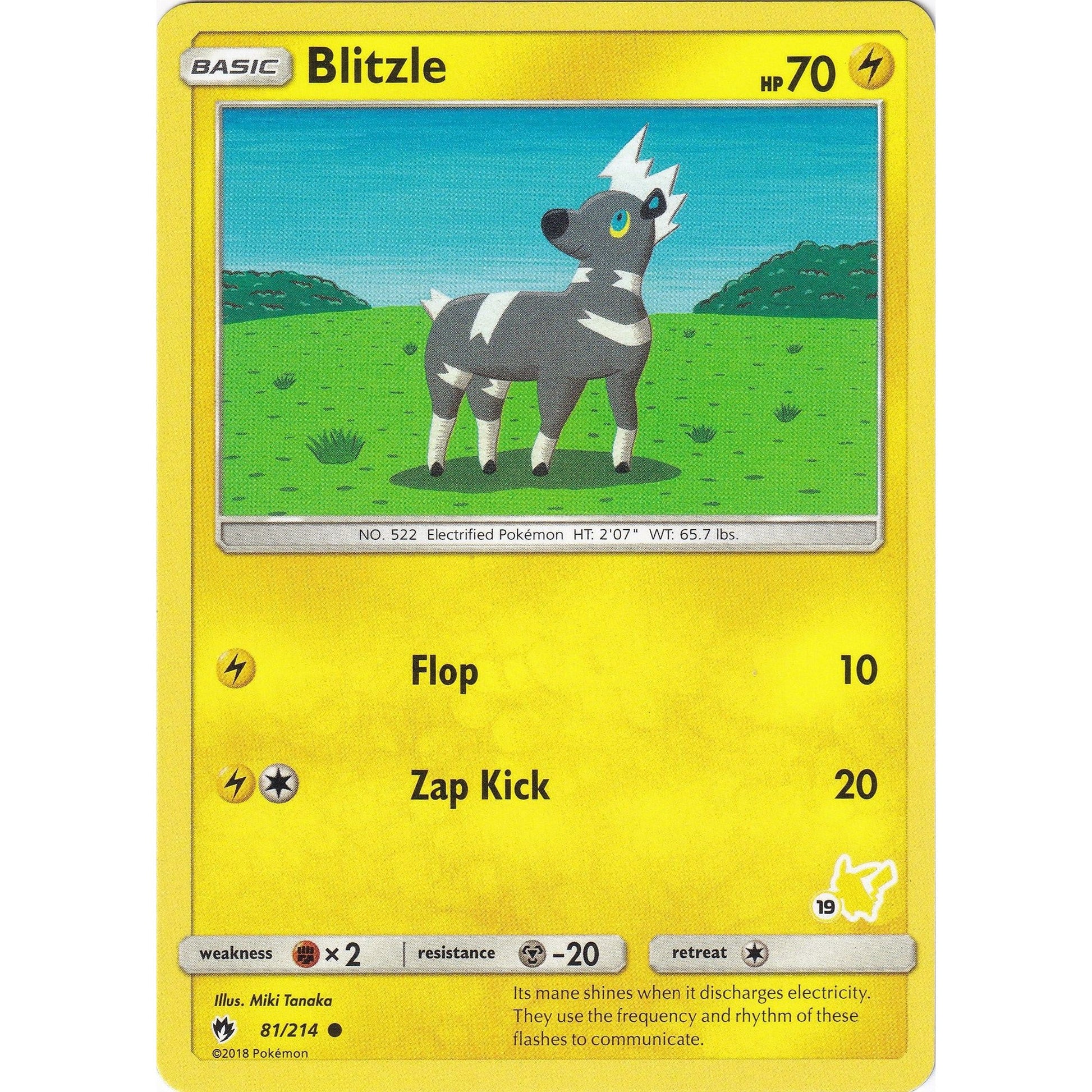 Image for Blitzle - 81/214 (#19 Pikachu Stamped) (081/214) (BTA) - Pokemon