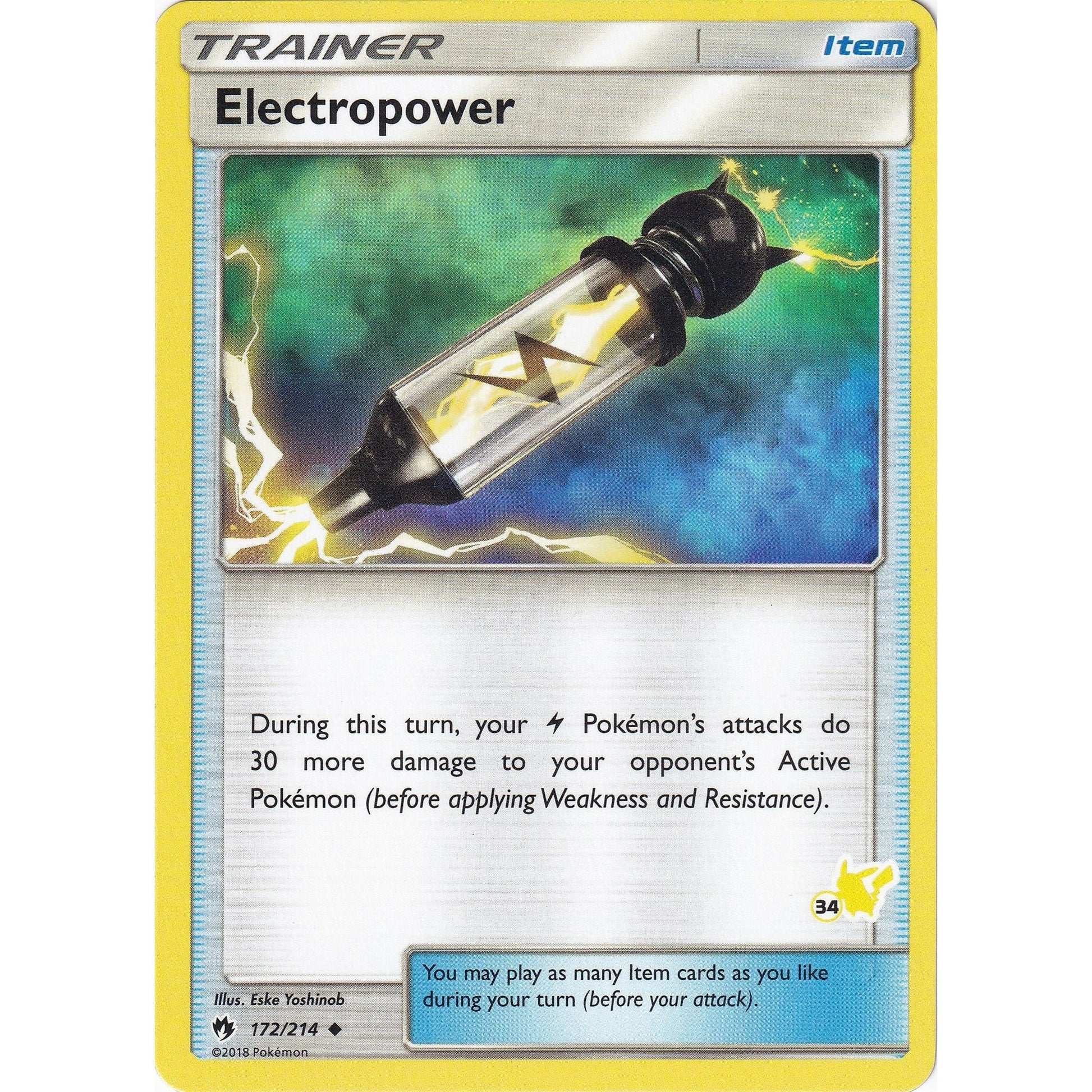 Image for Electropower - 172/214 (#34 Pikachu Stamped) (172/214) (BTA) - Pokemon