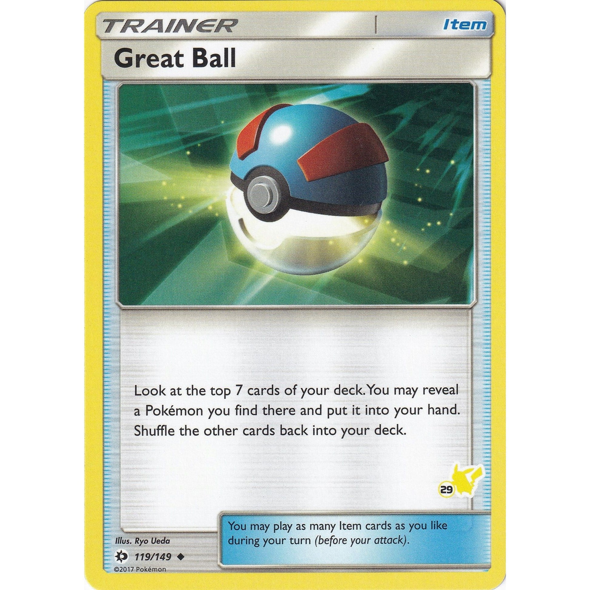 Image for Great Ball - 119/149 (#29 Pikachu Stamped) (119/149) (BTA) - Pokemon