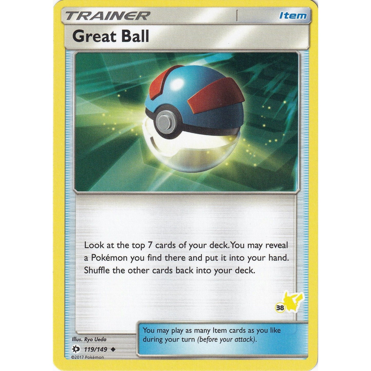 Image for Great Ball - 119/149 (#38 Pikachu Stamped) (119/149) (BTA) - Pokemon