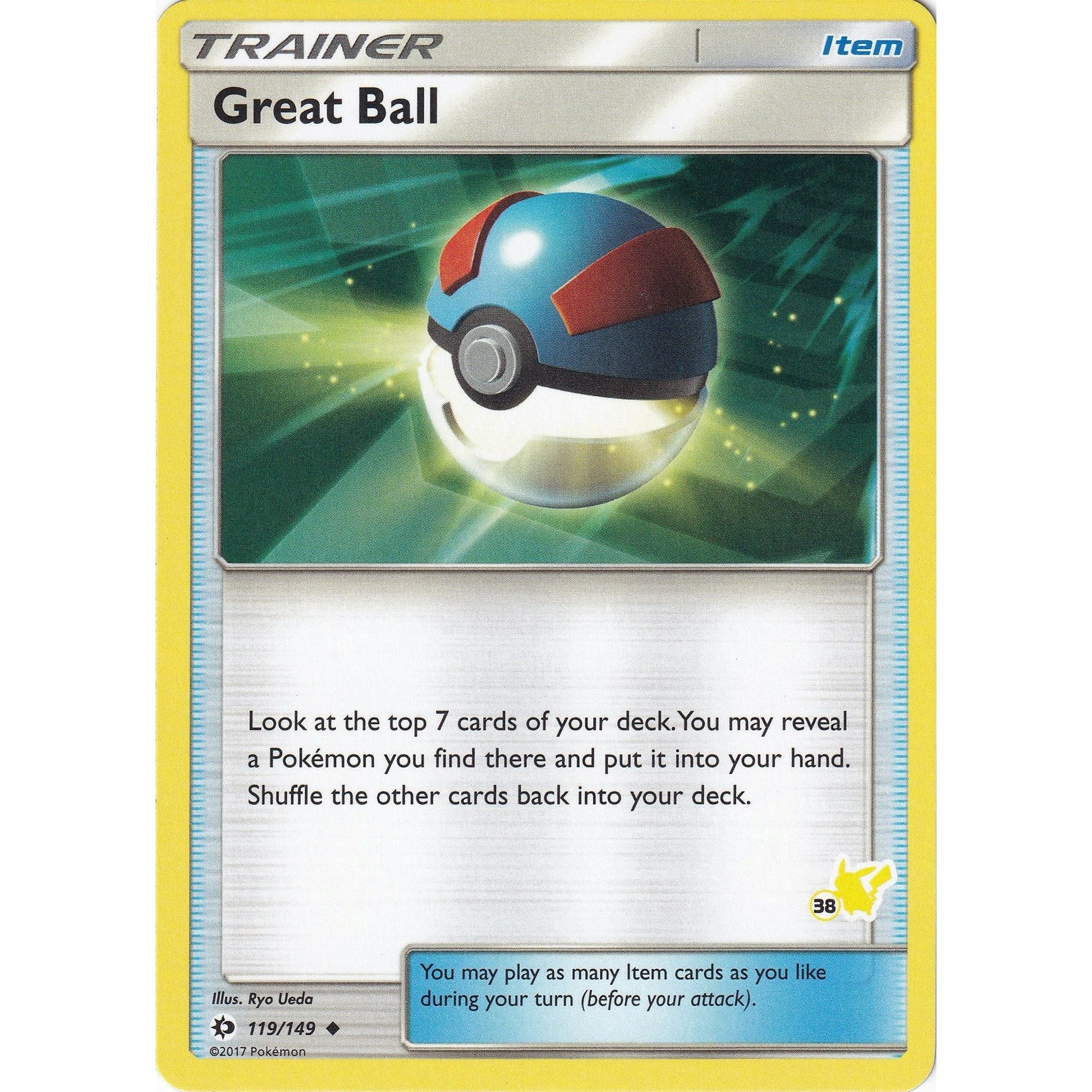 Image for Great Ball - 119/149 (#38 Pikachu Stamped) (119/149) (BTA) - Pokemon