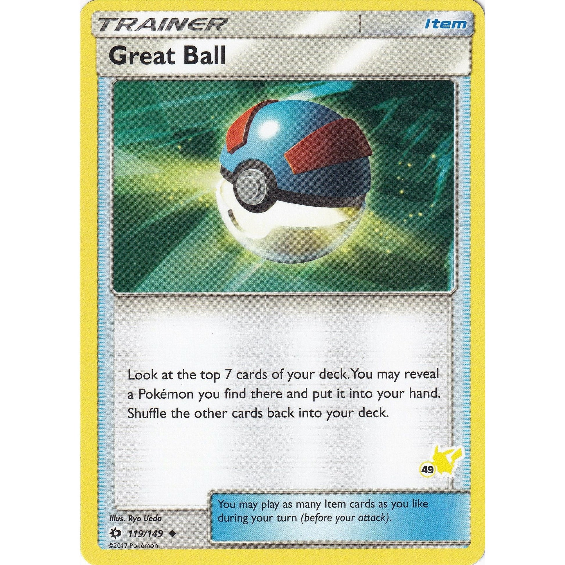 Image for Great Ball - 119/149 (#49 Pikachu Stamped) (119/149) (BTA) - Pokemon