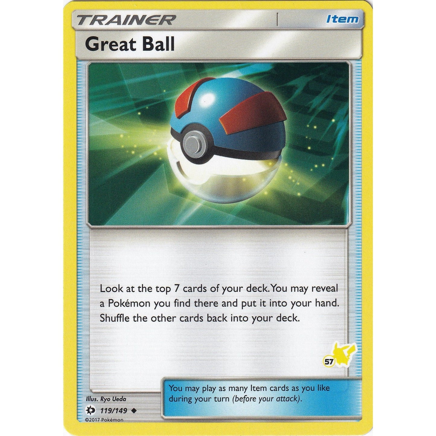 Image for Great Ball - 119/149 (#57 Pikachu Stamped) (119/149) (BTA) - Pokemon
