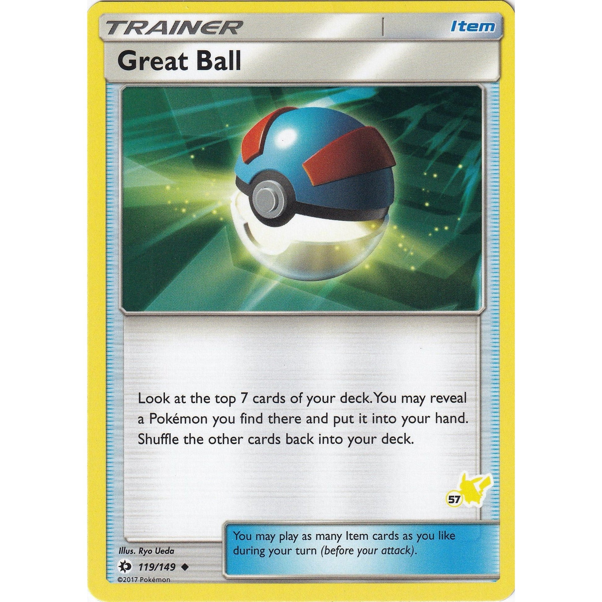 Image for Great Ball - 119/149 (#57 Pikachu Stamped) (119/149) (BTA) - Pokemon