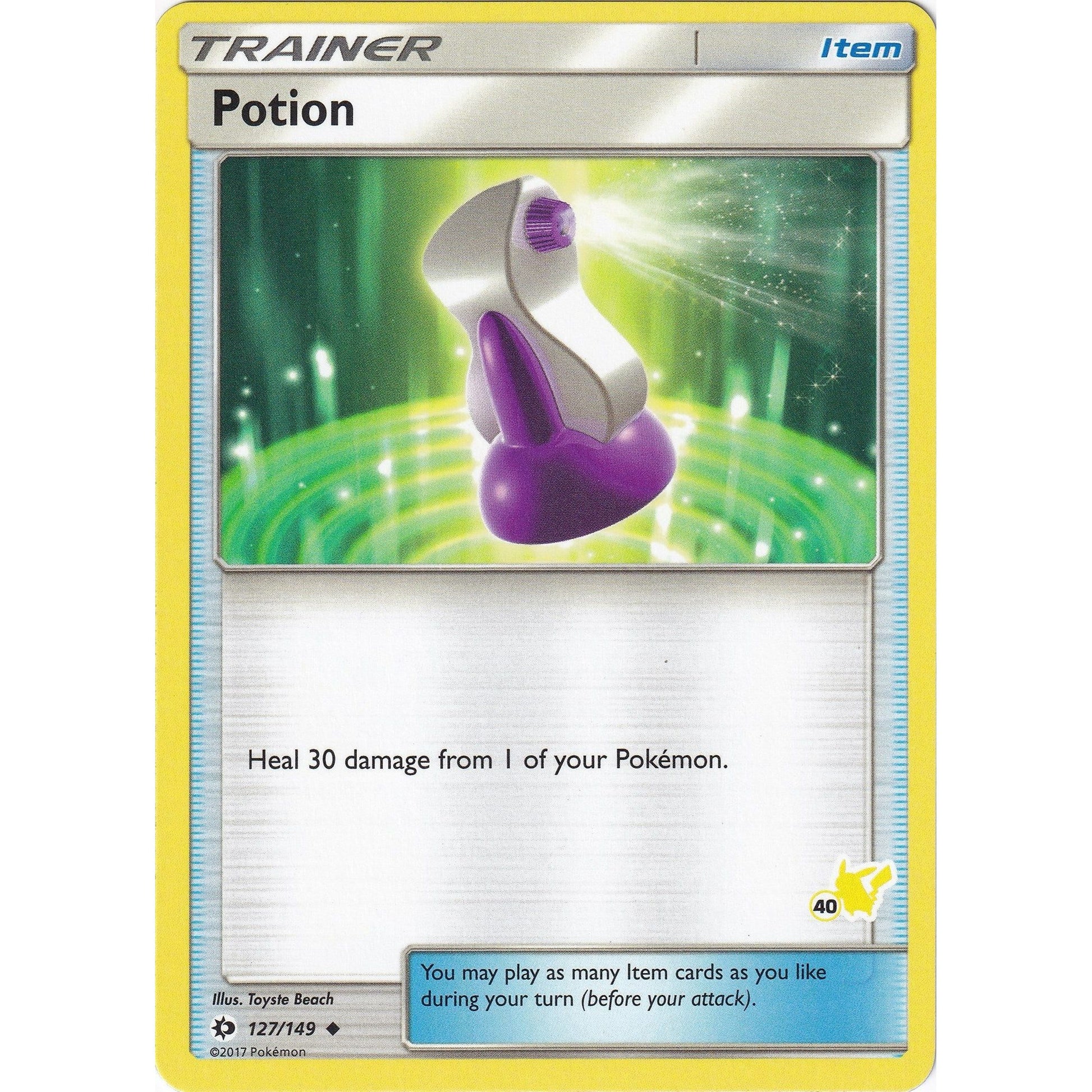 Image for Potion - 127/149 (#40 Pikachu Stamped) (127/149) (BTA) - Pokemon