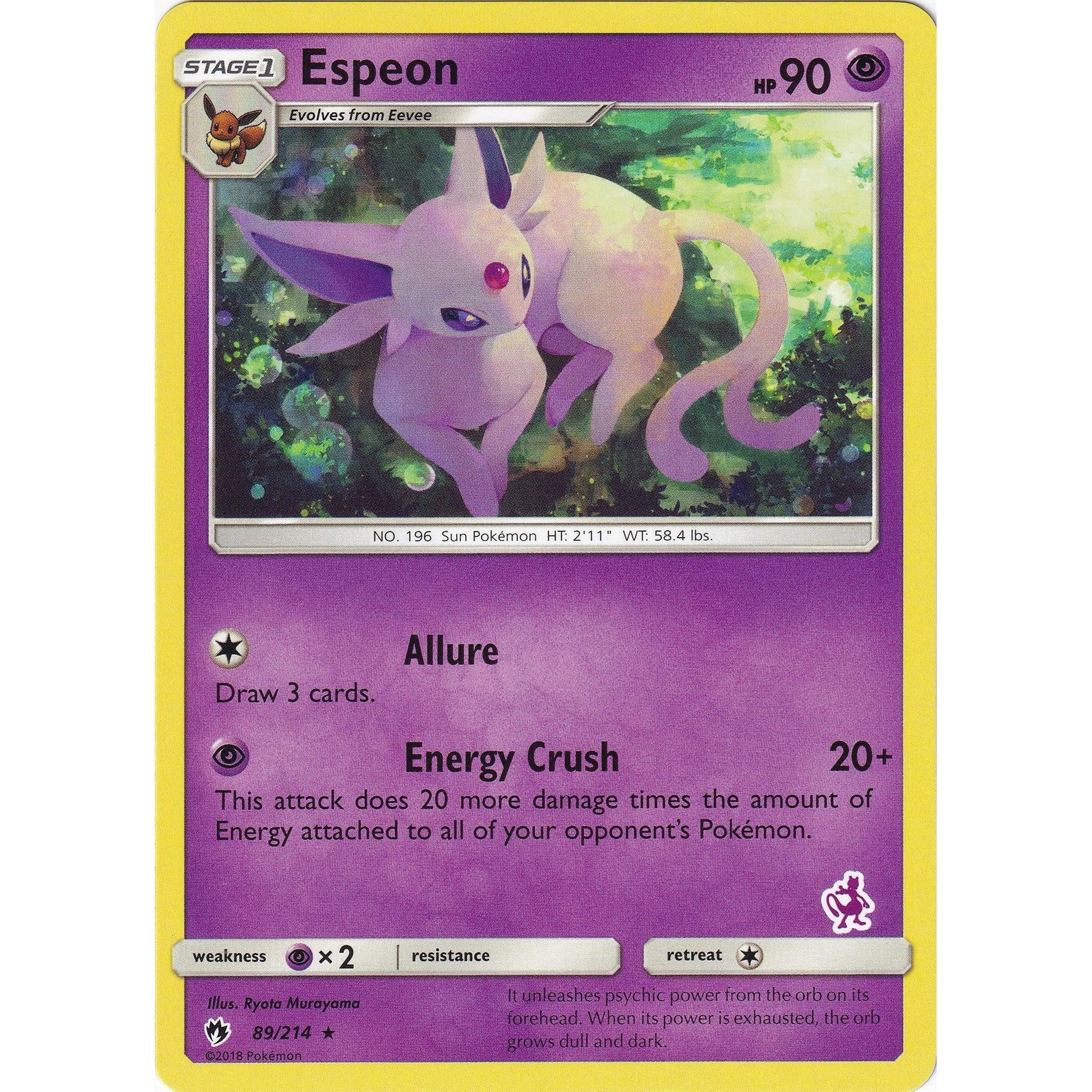 Image for Espeon - 89/214 (Mewtwo Stamped) (089/214) (BTA) - Pokemon