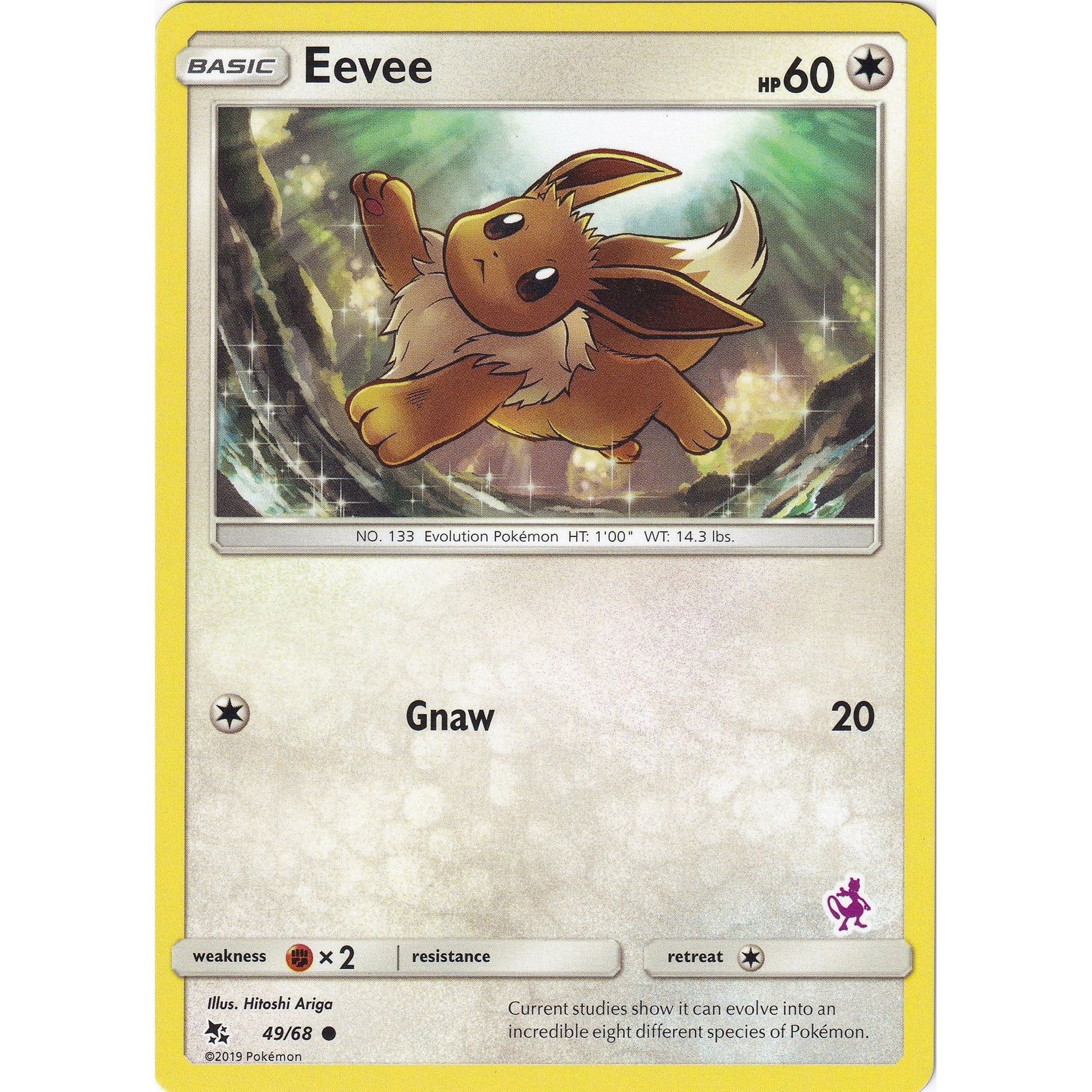 Image for Eevee - 49/68 (Mewtwo Stamped) (049/068) (BTA) - Pokemon