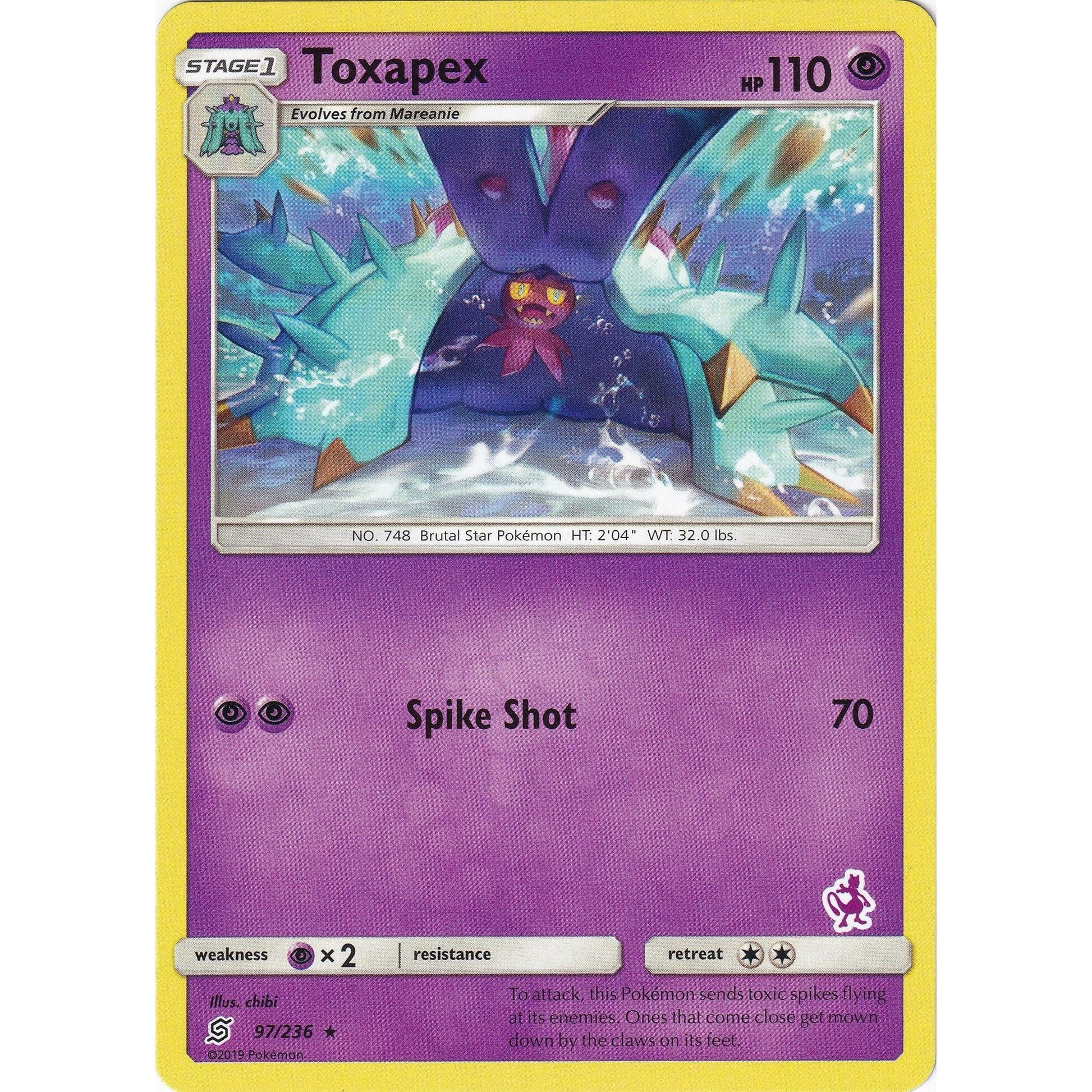 Image for Toxapex - 97/236 (Mewtwo Stamped) (097/236) (BTA) - Pokemon
