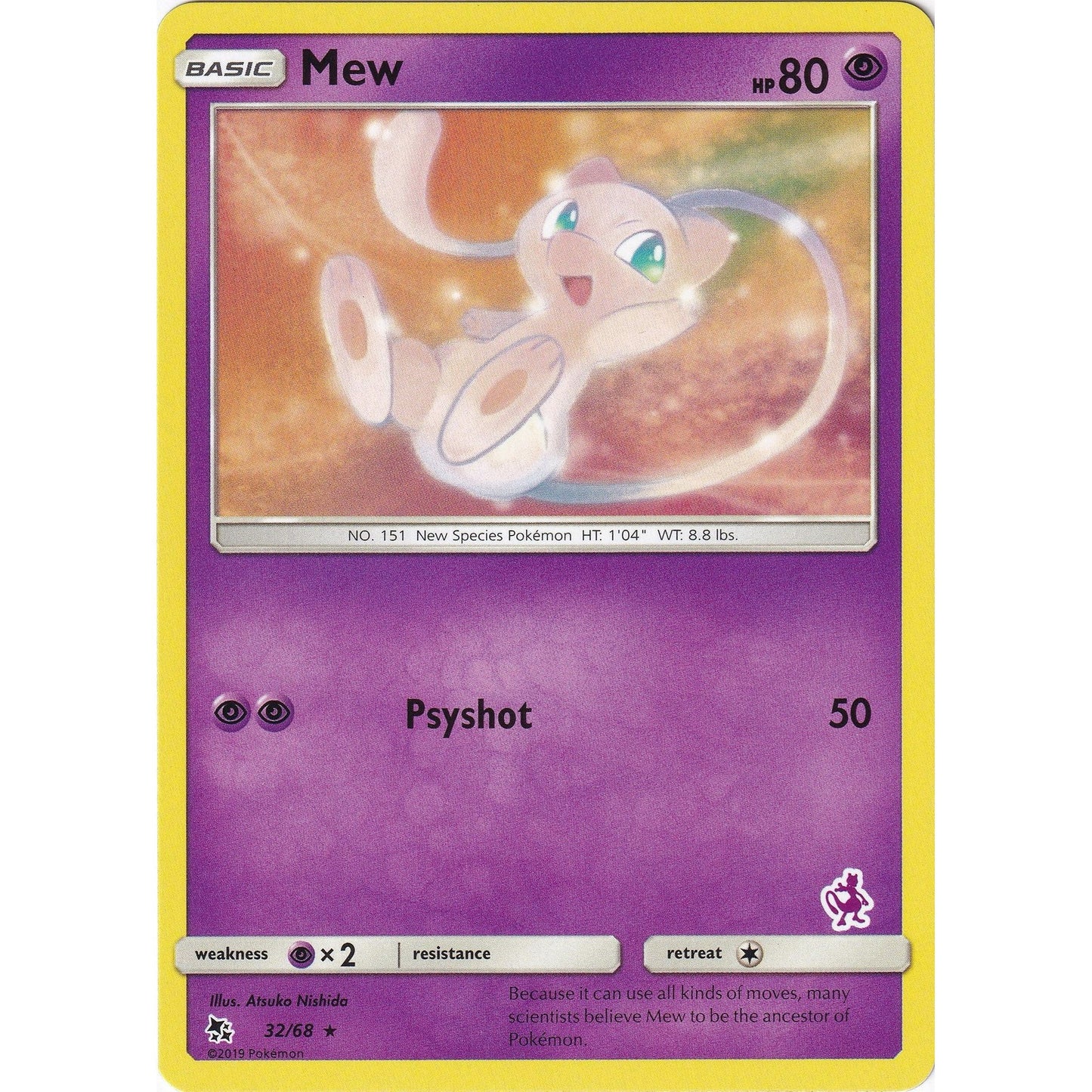 Image for Mew - 32/68 (Mewtwo Stamped) (032/068) (BTA) - Pokemon