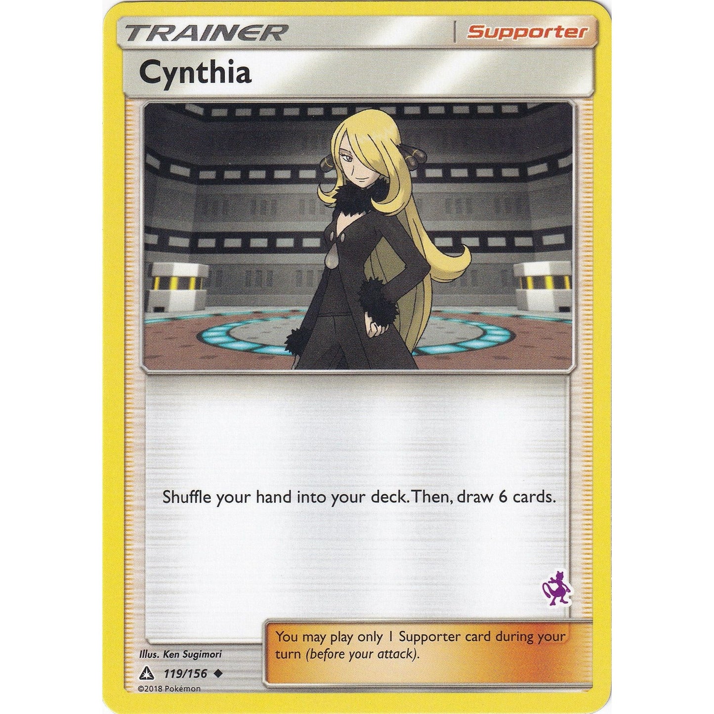 Image for Cynthia - 119/156 (Mewtwo Stamped) (119/156) (BTA) - Pokemon