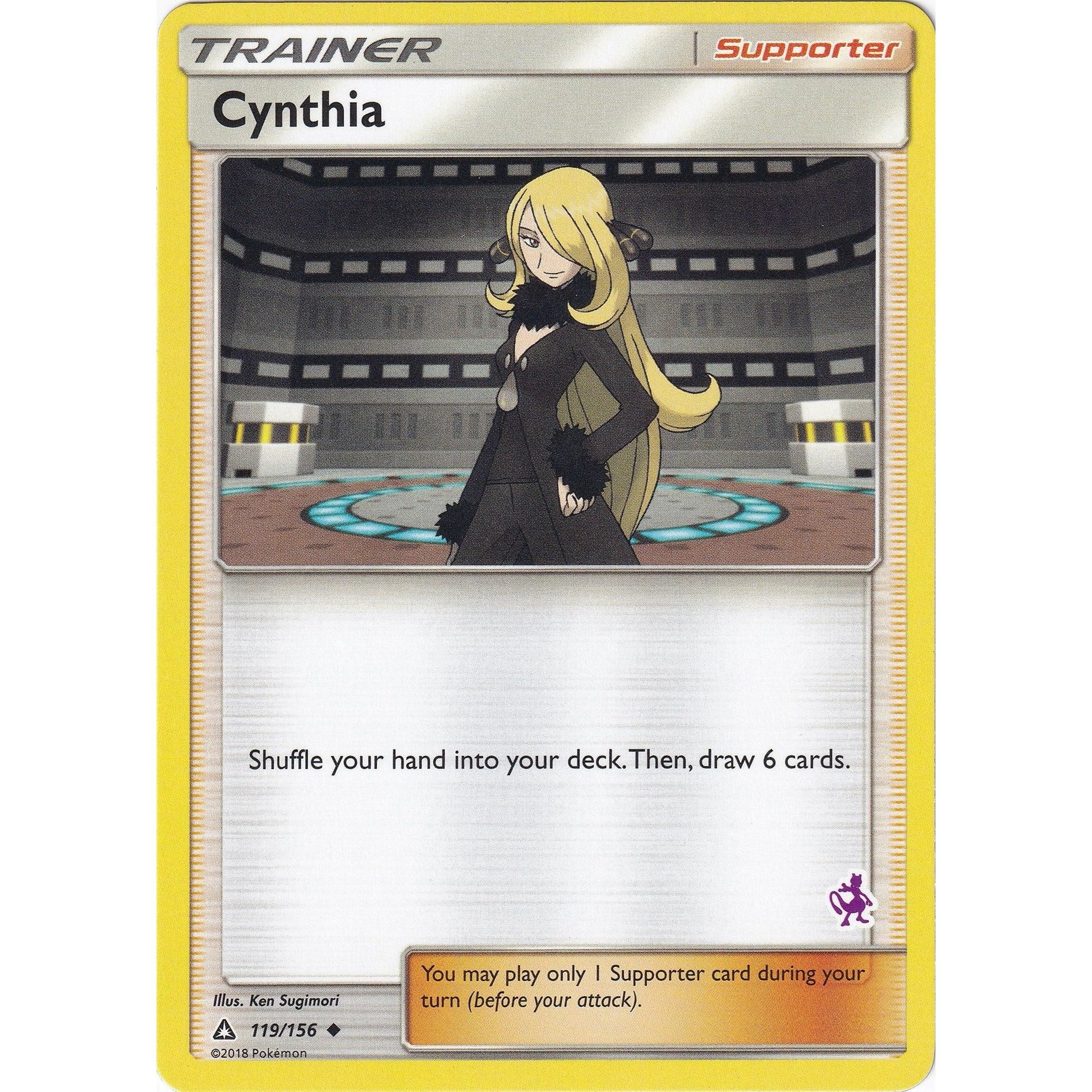 Image for Cynthia - 119/156 (Mewtwo Stamped) (119/156) (BTA) - Pokemon