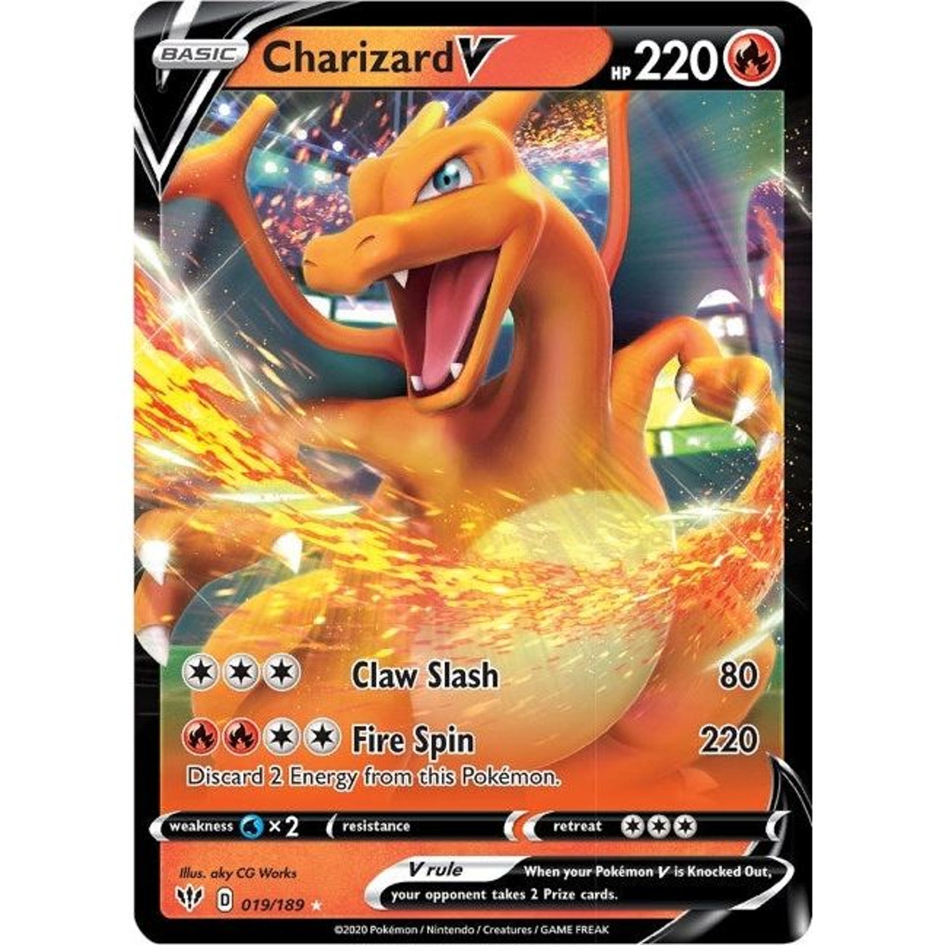 Image for Charizard V (019/189) (SWSH03) - Pokemon