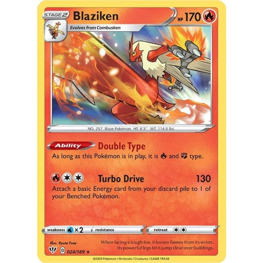 Image for Blaziken (024/189) (SWSH03) - Pokemon