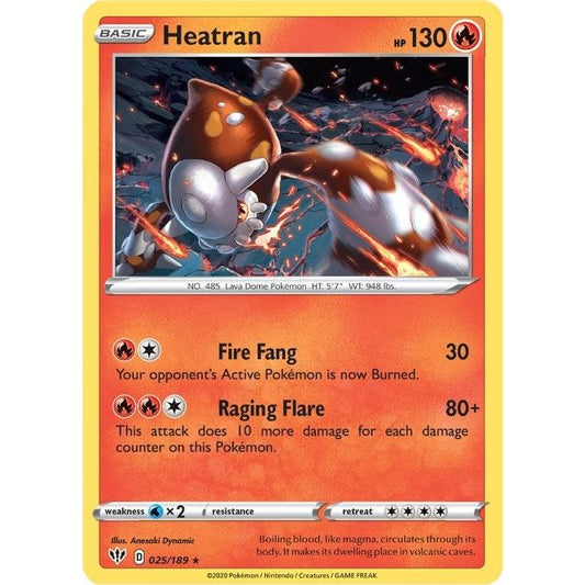 Image for Heatran (025/189) (SWSH03) - Pokemon