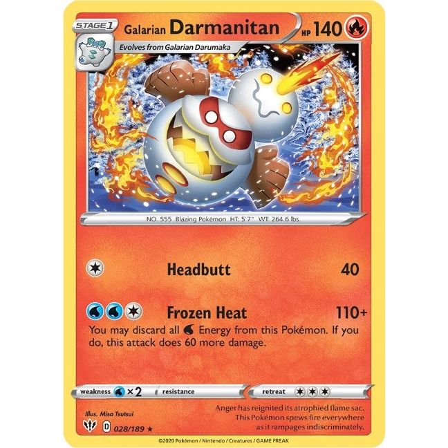 Image for Galarian Darmanitan (28) (028/189) (SWSH03) - Pokemon
