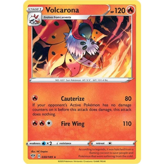 Image for Volcarona (030/189) (SWSH03) - Pokemon