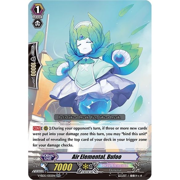 Image for Air Elemental, Bufoo (V-SS05/055EN) (V-SS05) - Cardfight Vanguard