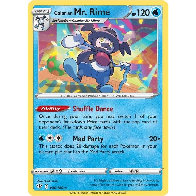 Image for Galarian Mr. Rime (036/189) (SWSH03) - Pokemon