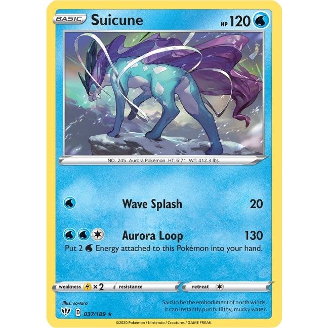 Image for Suicune (037/189) (SWSH03) - Pokemon