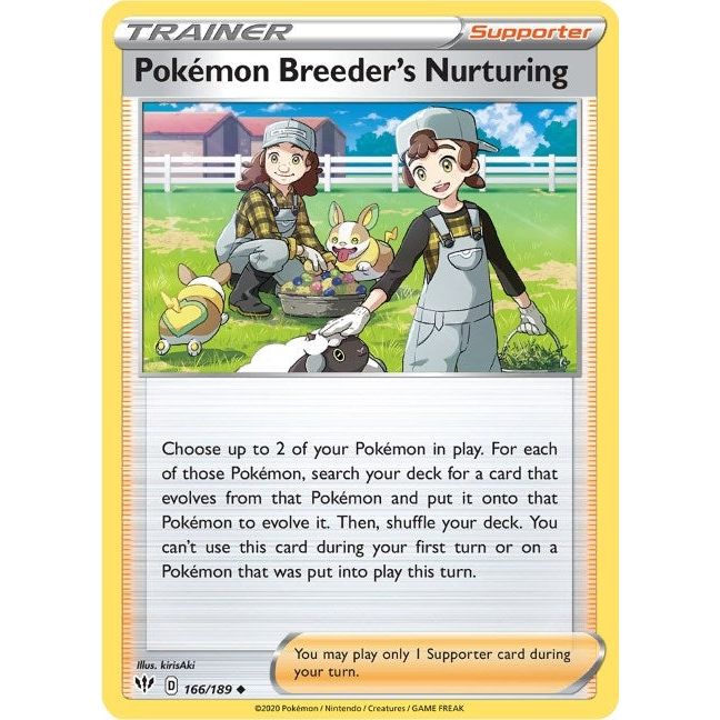Image for Pokemon Breeder's Nurturing (166/189) (SWSH03) - Pokemon