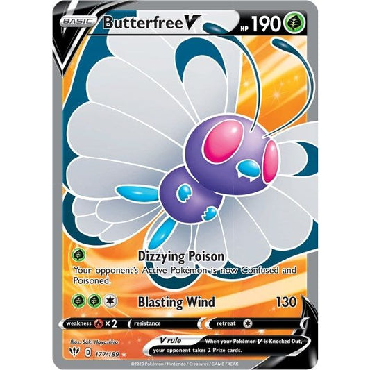 Image for Butterfree V (Full Art) (177/189) (SWSH03) - Pokemon