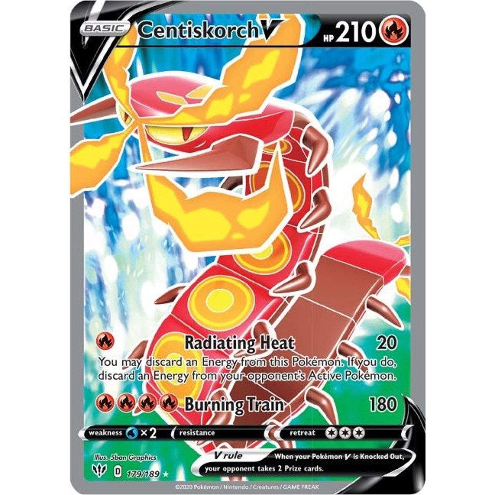Image for Centiskorch V (Full Art) (179/189) (SWSH03) - Pokemon