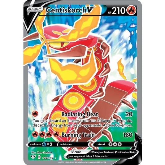 Image for Centiskorch V (Full Art) (179/189) (SWSH03) - Pokemon