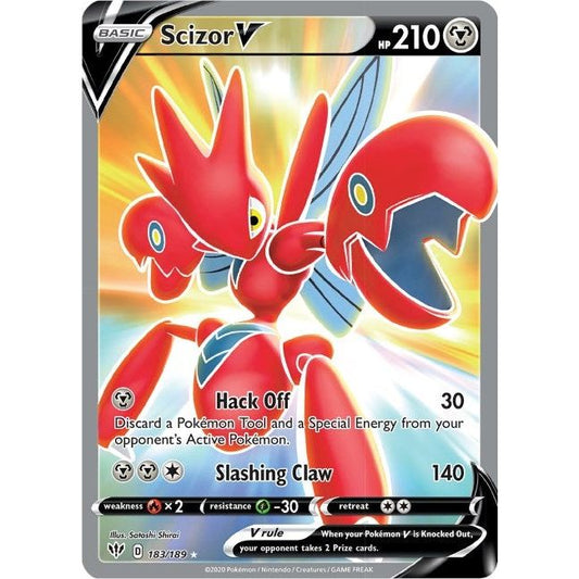 Image for Scizor V (Full Art) (183/189) (SWSH03) - Pokemon