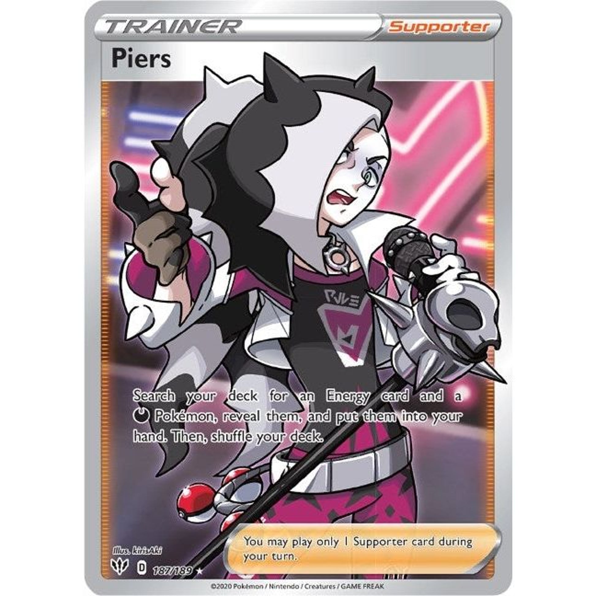 Image for Piers (Full Art) (187/189) (SWSH03) - Pokemon