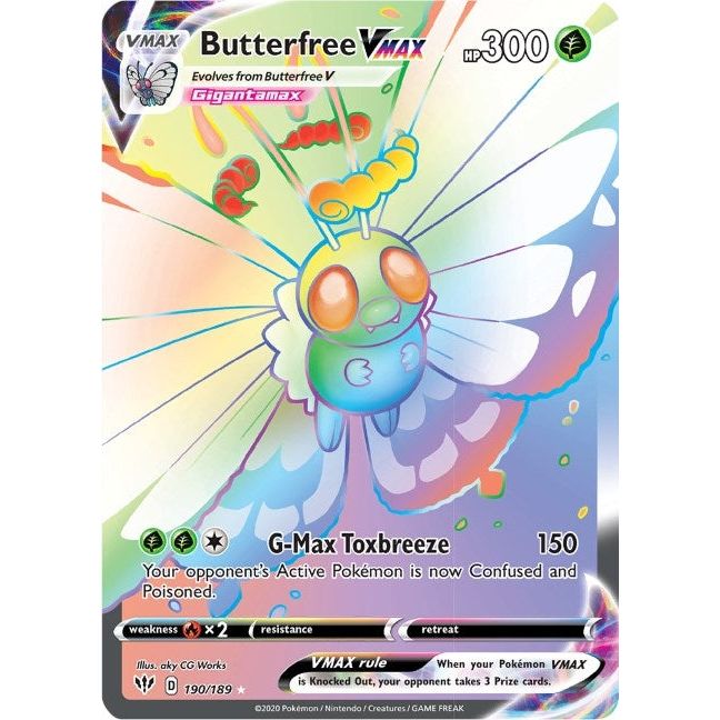 Image for Butterfree VMAX (Secret) (190/189) (SWSH03) - Pokemon
