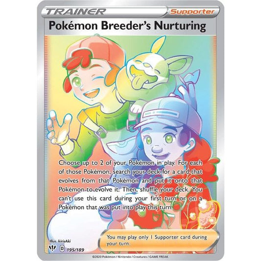 Image for Pokemon Breeder's Nurturing (Secret) (195/189) (SWSH03) - Pokemon