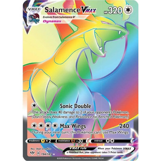 Image for Salamence VMAX (Secret) (194/189) (SWSH03) - Pokemon