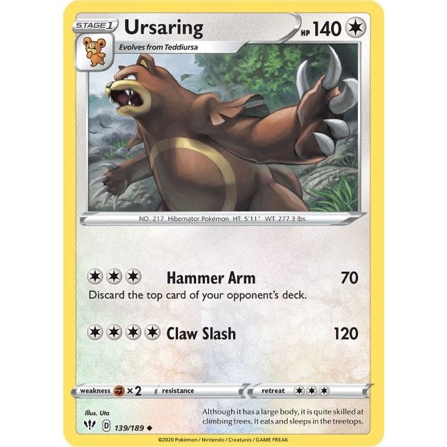 Image for Ursaring (139/189) (SWSH03) - Pokemon