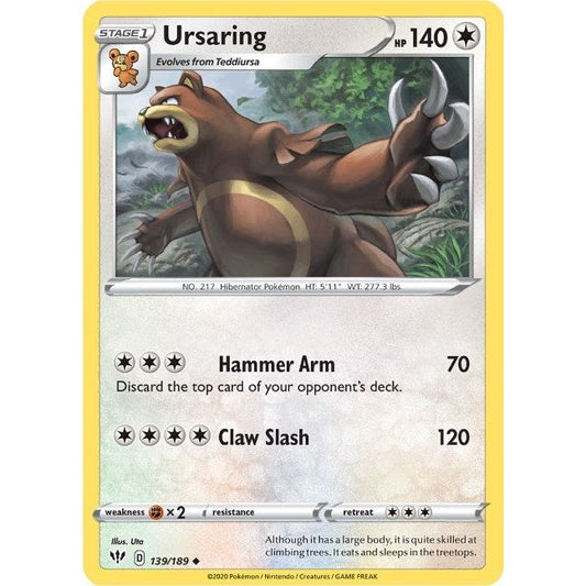 Image for Ursaring (139/189) (SWSH03) - Pokemon