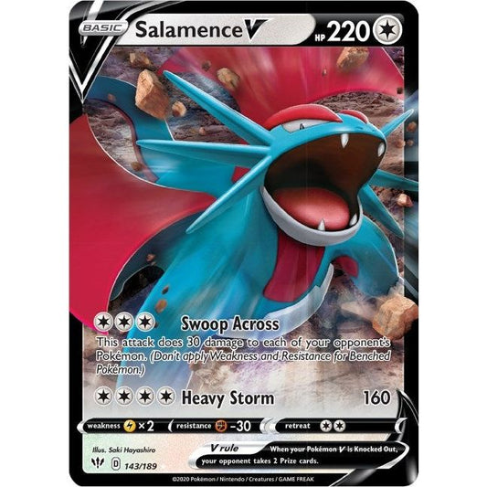 Image for Salamence V (143/189) (SWSH03) - Pokemon