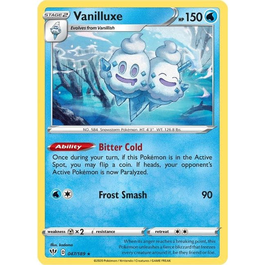 Image for Vanilluxe (047/189) (SWSH03) - Pokemon