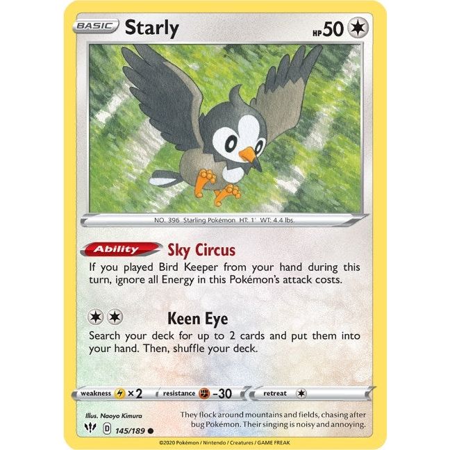Image for Starly (145/189) (SWSH03) - Pokemon