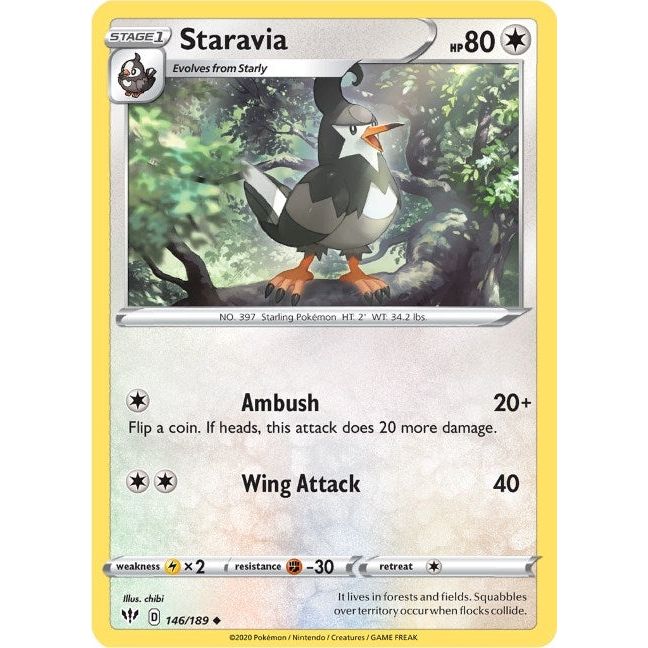 Image for Staravia (146/189) (SWSH03) - Pokemon